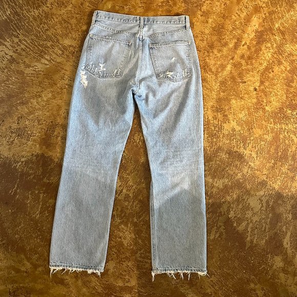AGOLDE Light Wash 90s Mid Rise Loose Fit Jeans Size 29 - Picture 4 of 7
